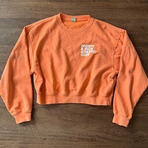 Sporty & Rich Athletic Club Cropped Sweatshirt